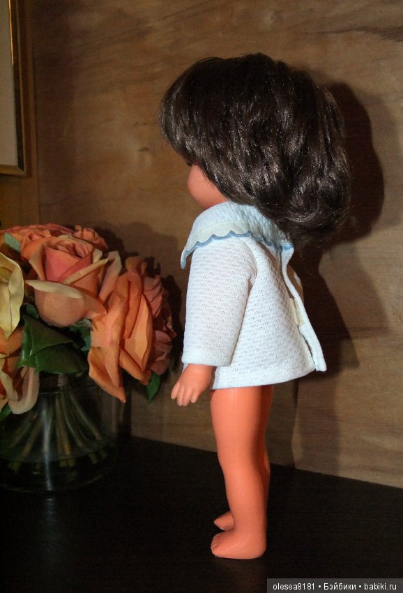 Винтажная немецкая кукла от Sonni, карезлазая шатенка (фото 9)