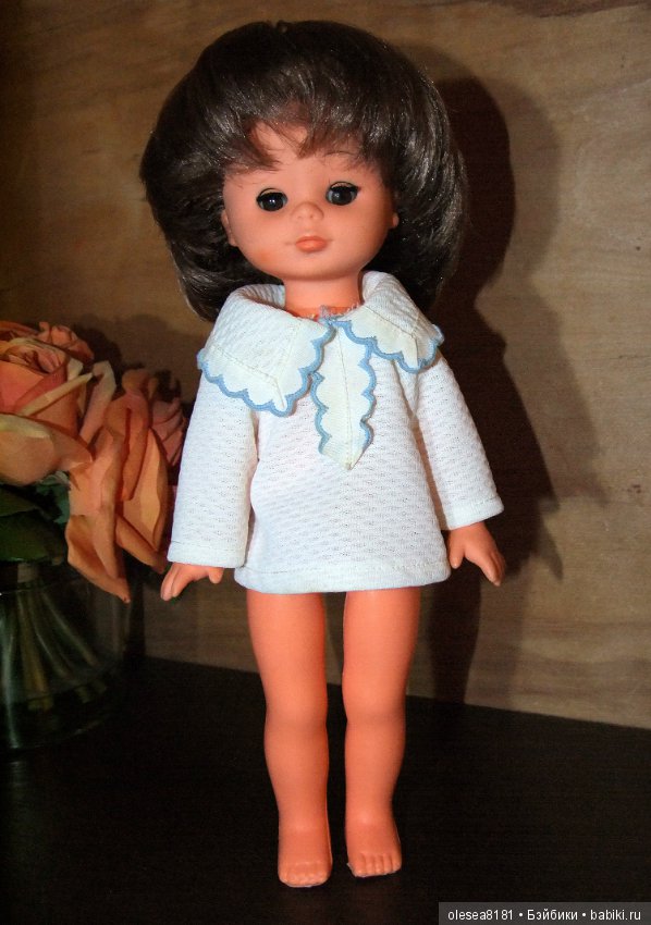 Винтажная немецкая кукла от Sonni, карезлазая шатенка (фото 2)