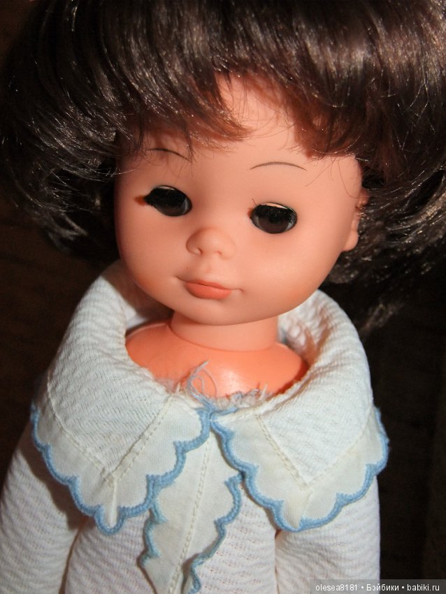 Винтажная немецкая кукла от Sonni, карезлазая шатенка