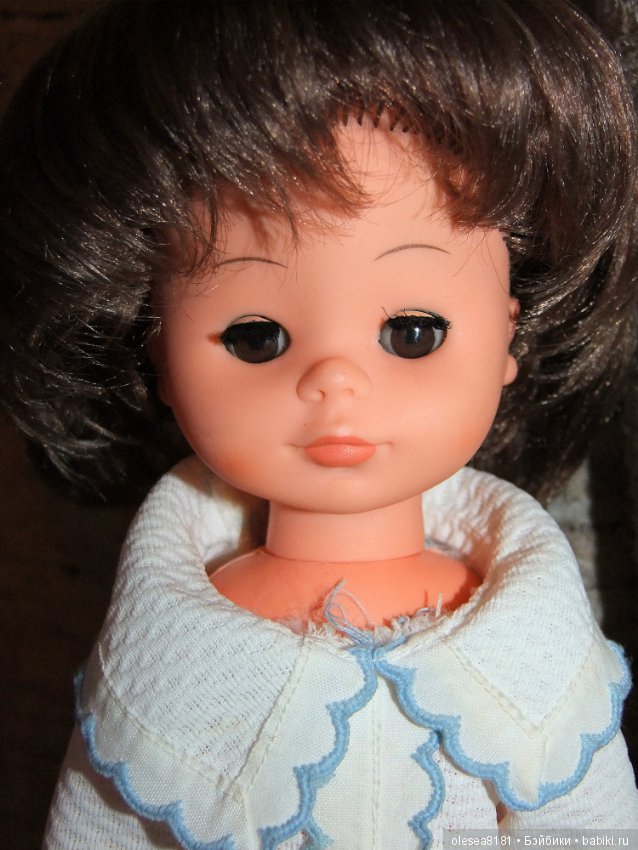 Винтажная немецкая кукла от Sonni, карезлазая шатенка