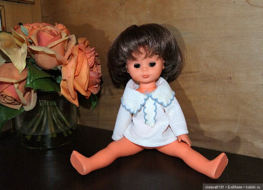 Винтажная немецкая кукла от Sonni, карезлазая шатенка