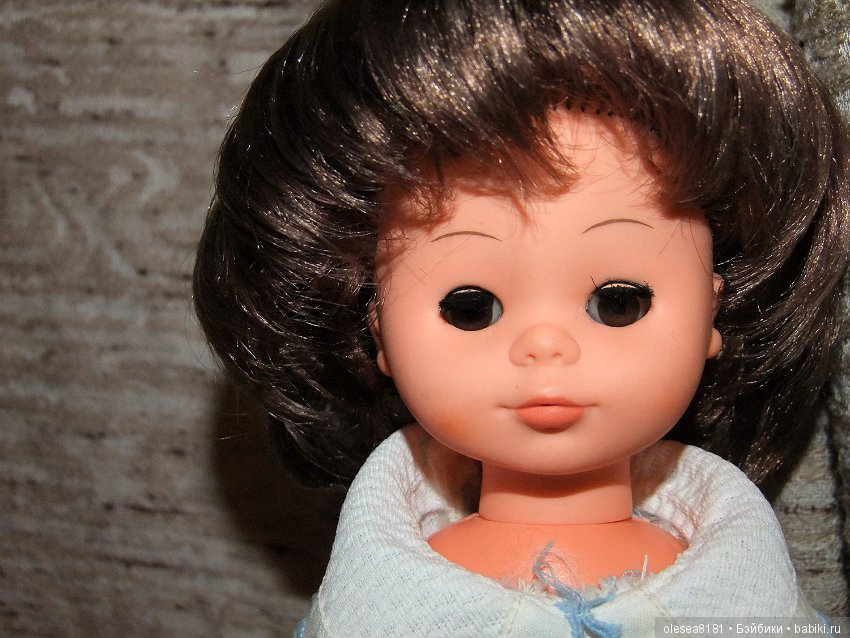 Винтажная немецкая кукла от Sonni, карезлазая шатенка