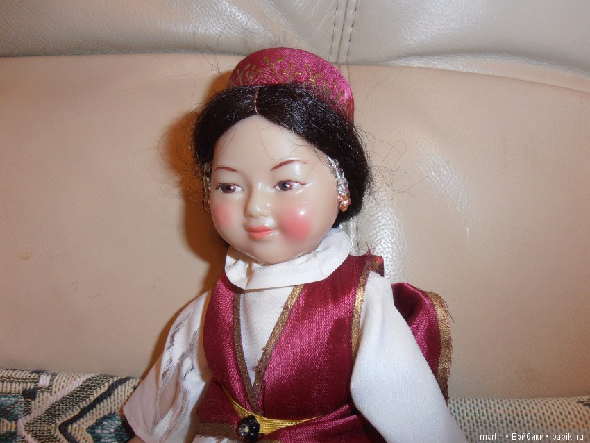 Кукла "казашка" из серии 15 республик,ф-ка сувенирных и подарочных игрушек.Мягкое тело (фото 4)