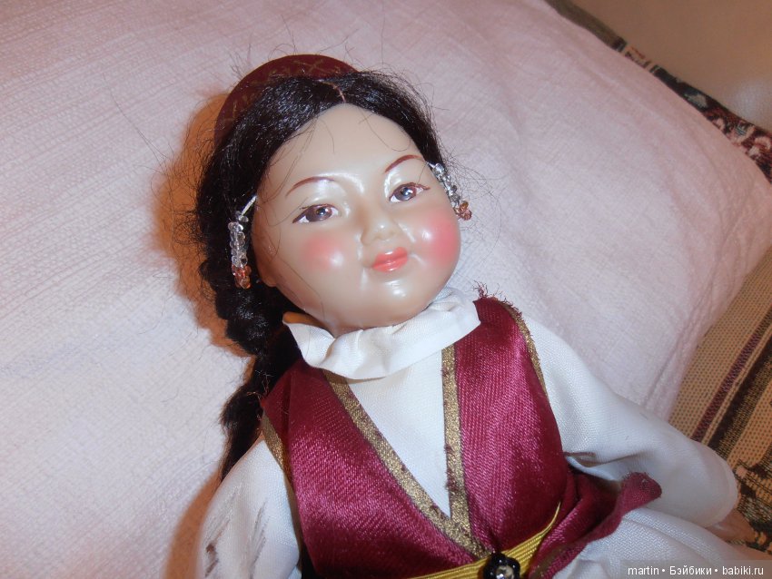 Кукла "казашка" из серии 15 республик,ф-ка сувенирных и подарочных игрушек.Мягкое тело (фото 3)