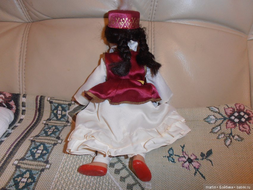 Кукла "казашка" из серии 15 республик,ф-ка сувенирных и подарочных игрушек.Мягкое тело (фото 5)