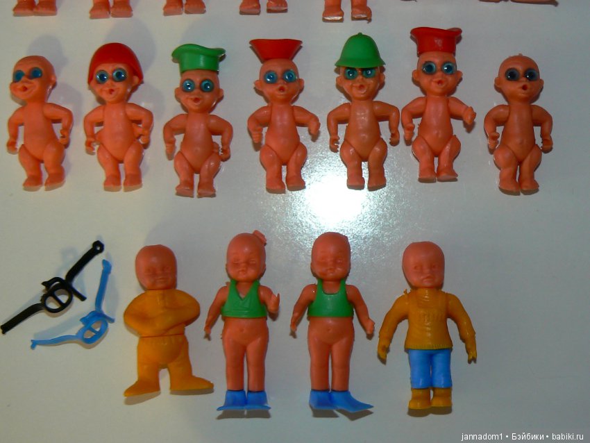 Маленькие человечки из яиц, высота 3-4,5 см