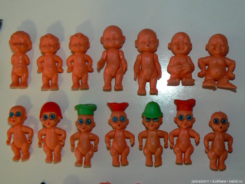 Маленькие человечки из яиц, высота 3-4,5 см