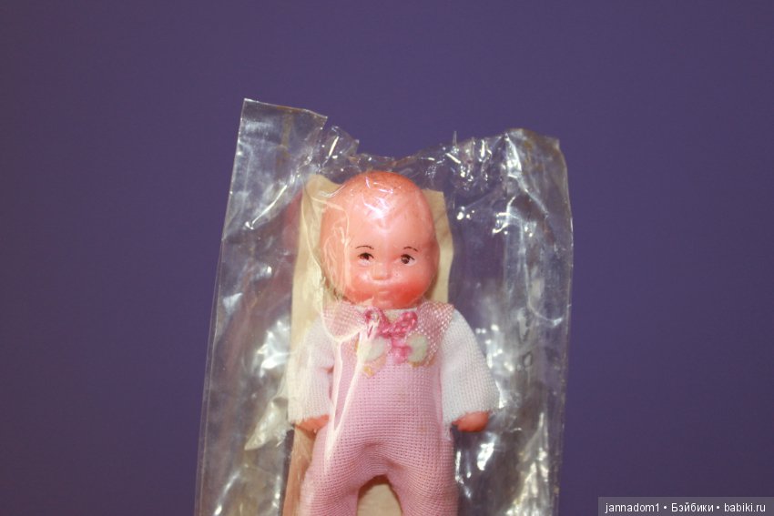 Пупсики резиновые Ари в упаковочке, 6,5 см. Новые, 1970 годы, ГДР