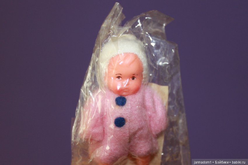 Пупсики резиновые Ари в упаковочке, 6,5 см. Новые, 1970 годы, ГДР