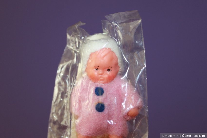 Пупсики резиновые Ари в упаковочке, 6,5 см. Новые, 1970 годы, ГДР