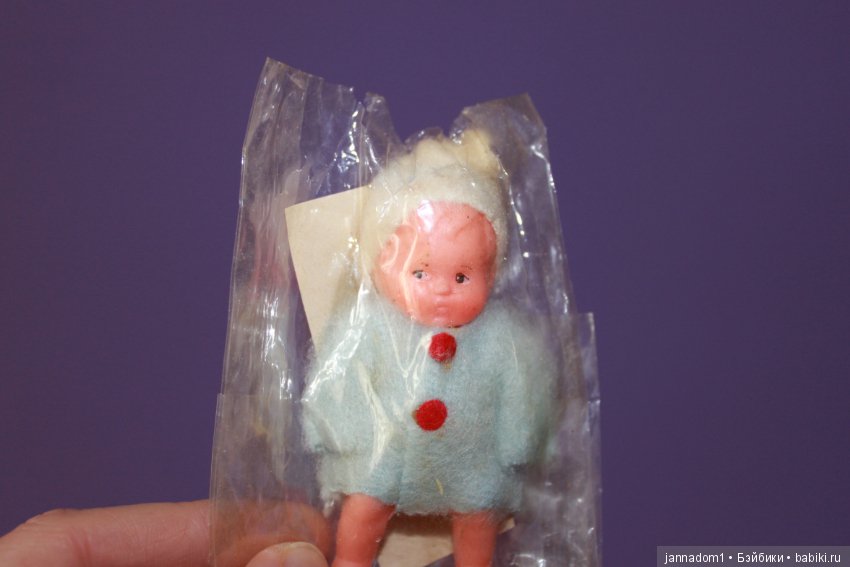 Пупсики резиновые Ари в упаковочке, 6,5 см. Новые, 1970 годы, ГДР