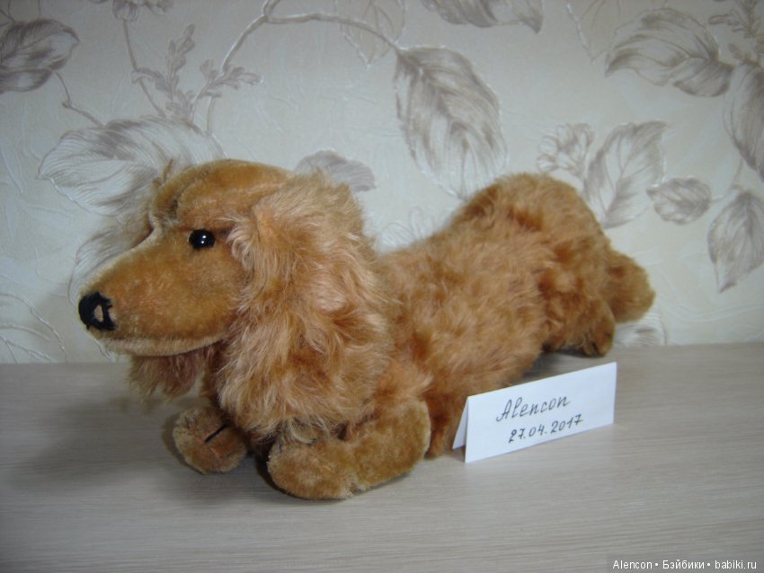Старинная игрушка такса Steiff , 16 см (фото 6)