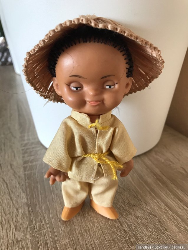 Две куклы ГДР VEB Spielwaren Schalkau самые редкие этнические копытки (африканец и китаец) (фото 3)