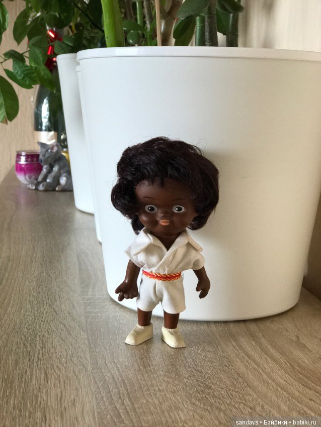 Две куклы ГДР VEB Spielwaren Schalkau самые редкие этнические копытки (африканец и китаец) (фото 4)