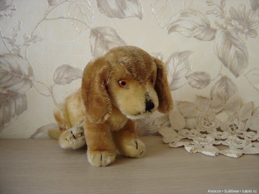 Старинная собачка такса Steiff (фото 3)