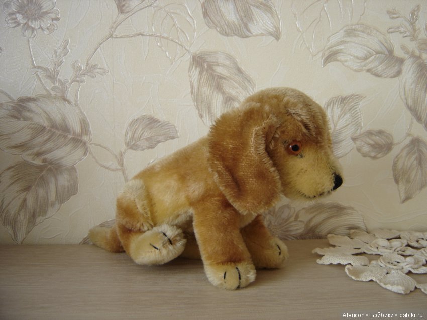 Старинная собачка такса Steiff (фото 4)