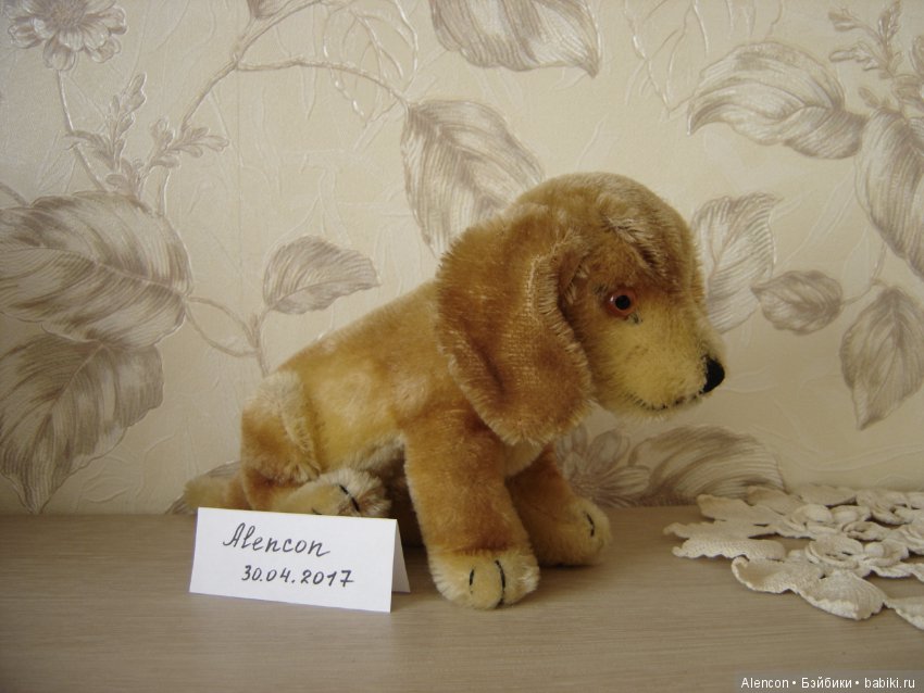 Старинная собачка такса Steiff (фото 6)