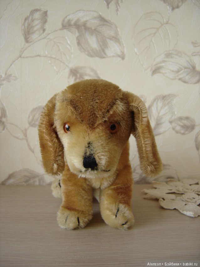 Старинная собачка такса Steiff (фото 2)