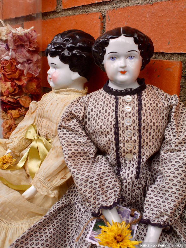 Антикварная кукла China Head Doll редкого молда (фото 6)