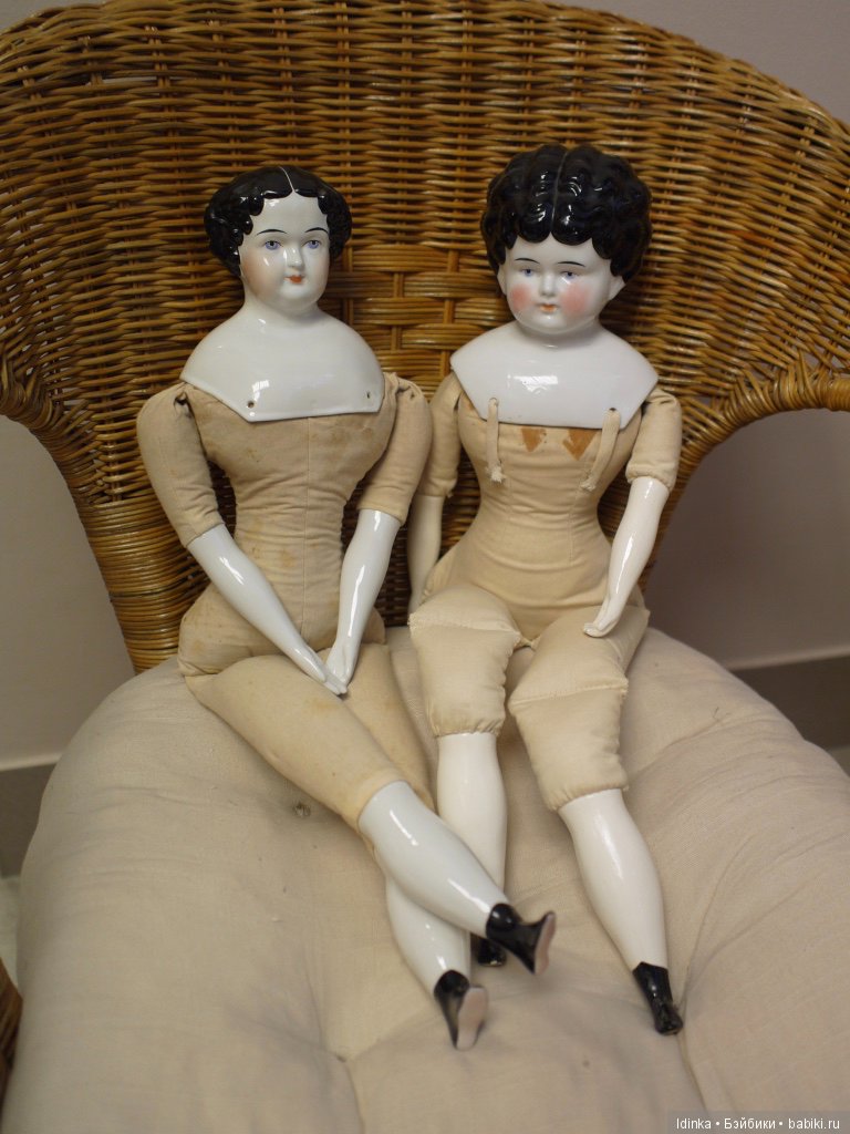 Антикварная кукла China Head Doll редкого молда (фото 9)