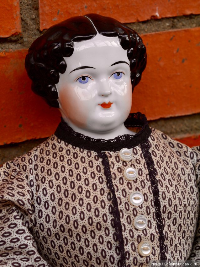 Антикварная кукла China Head Doll редкого молда (фото 2)