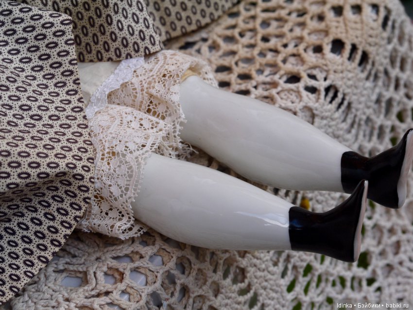 Антикварная кукла China Head Doll редкого молда (фото 4)