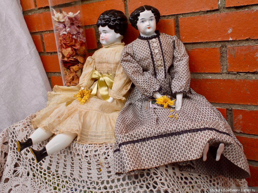Антикварная кукла China Head Doll редкого молда (фото 7)