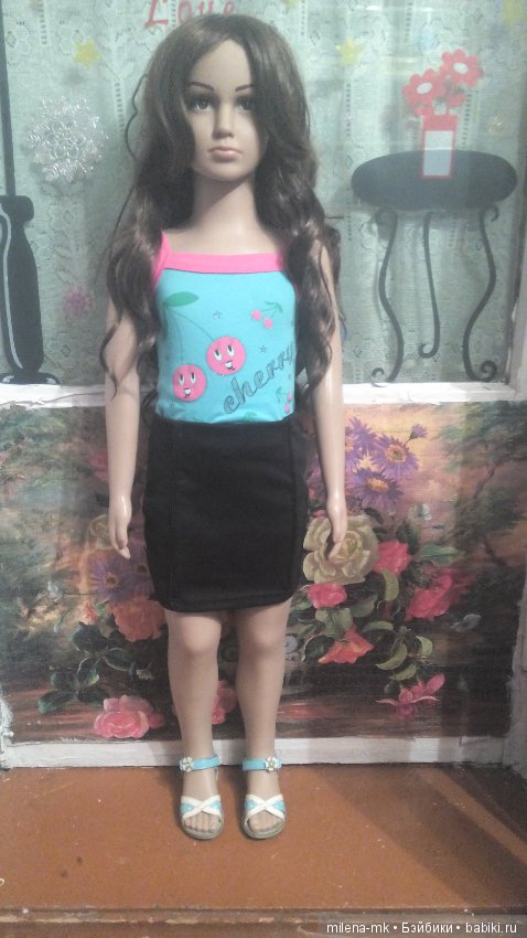 Шикарная очень большая кукла манекен 110 см ростом (фото 2)