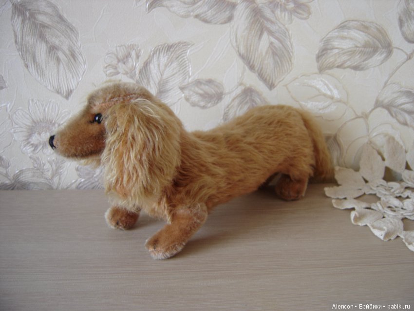 Старинная игрушка такса Steiff, 13 см (фото 2)
