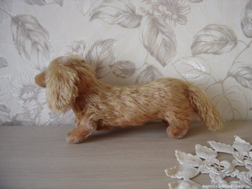 Старинная игрушка такса Steiff, 13 см (фото 3)