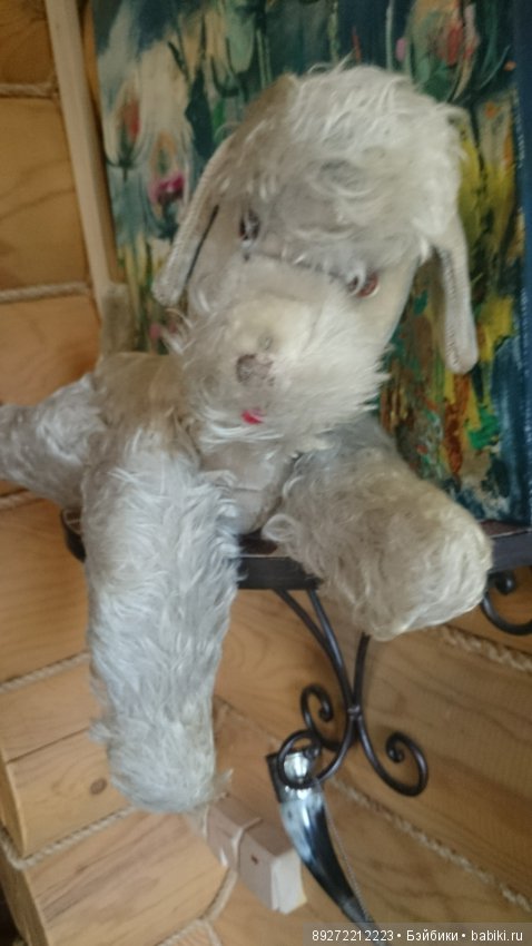 Шарнирная собака гдр. Steiff (фото 4)