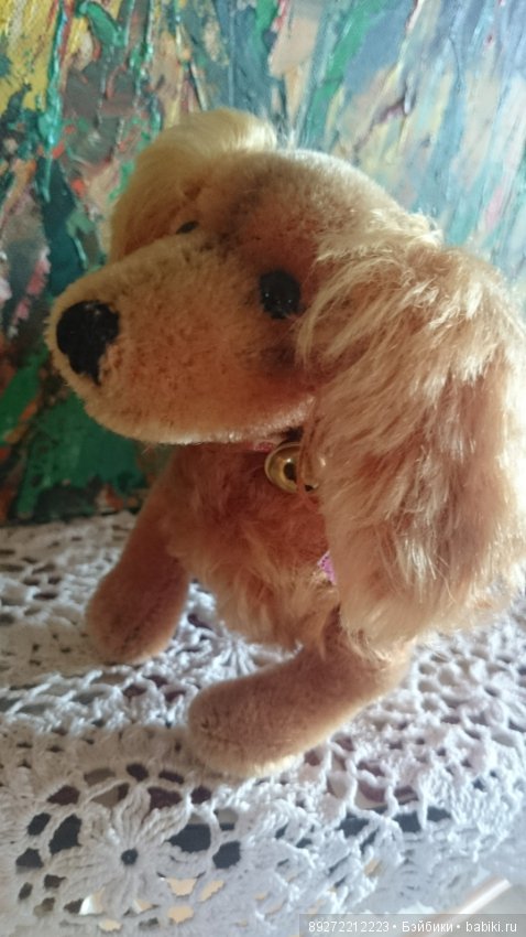 Старинная антикварная игрушка собака такса Steiff (фото 2)