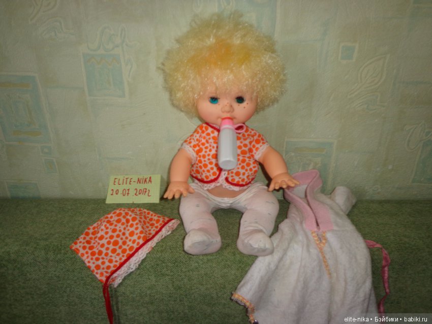 Кукла ссср кругозор в полном аутфите с бутылочкой. 45 см