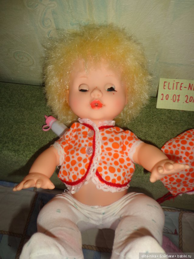 Кукла ссср кругозор в полном аутфите с бутылочкой. 45 см (фото 5)