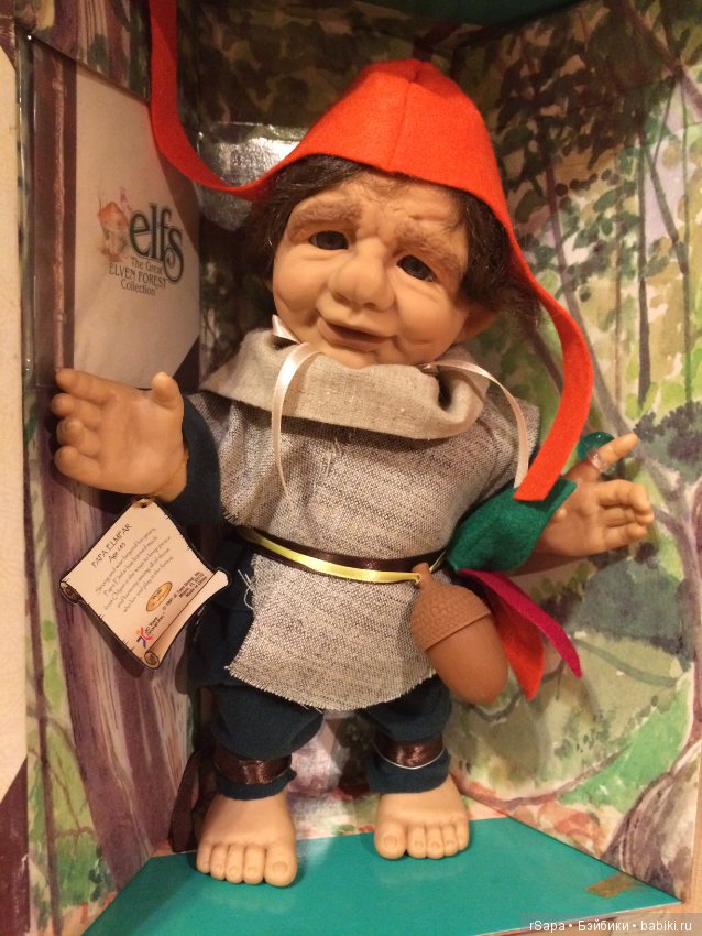 Эльфы мама Ларна и папа Элмар из серии эльфов большого эльфийского леса 1997 год Номер 1