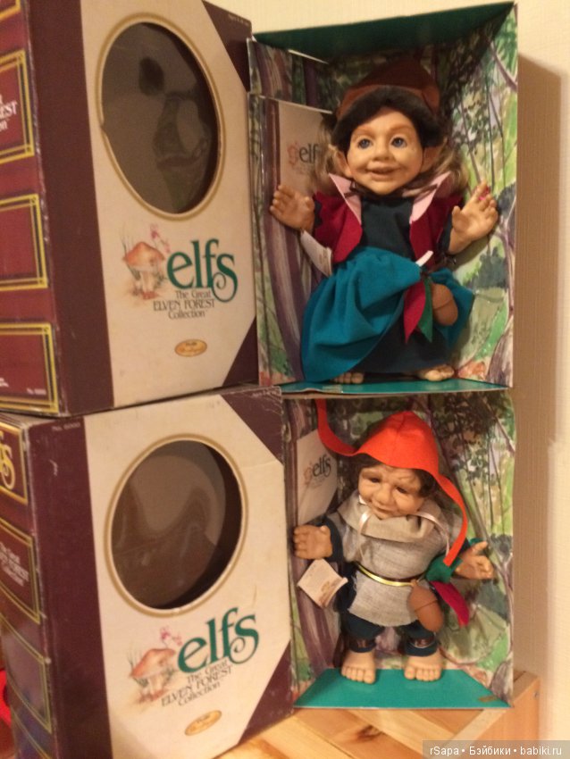 Эльфы мама Ларна и папа Элмар из серии эльфов большого эльфийского леса 1997 год Номер 1 (фото 3)