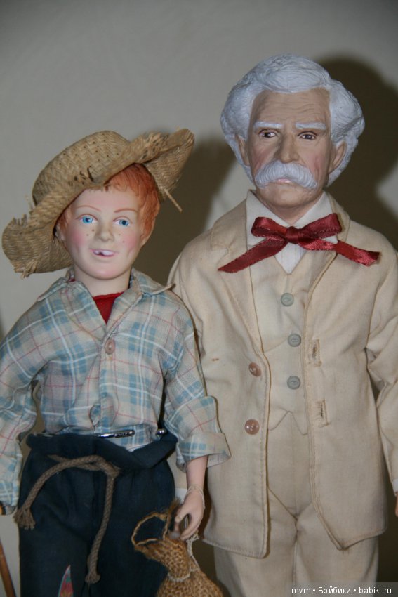 Марк Твен и Гекльберри Финн/ Цена за 2 куклы (фото 10)