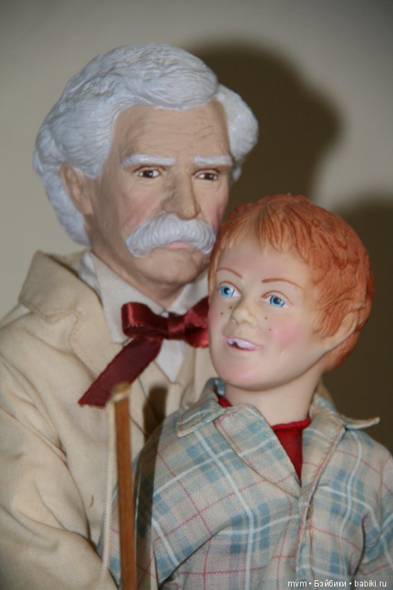 Марк Твен и Гекльберри Финн/ Цена за 2 куклы (фото 9)