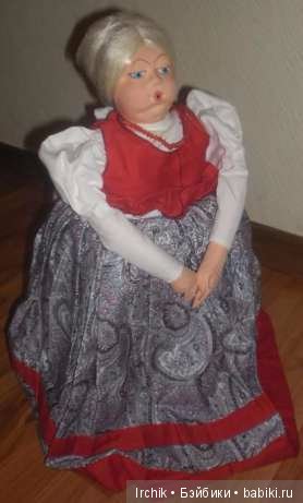 Новая кукла баба Дуня на самовар "Кругозор" с коробкой, СССР (фото 5)