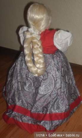 Новая кукла баба Дуня на самовар "Кругозор" с коробкой, СССР (фото 6)