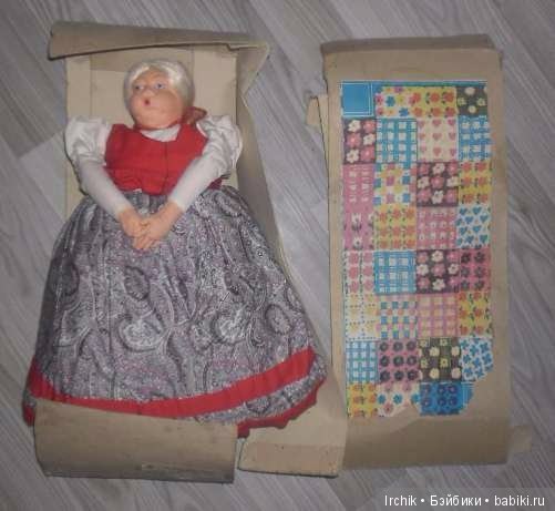 Новая кукла баба Дуня на самовар "Кругозор" с коробкой, СССР (фото 3)