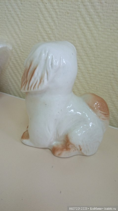 Фарфоровая статуэтка собака пекинес (фото 3)
