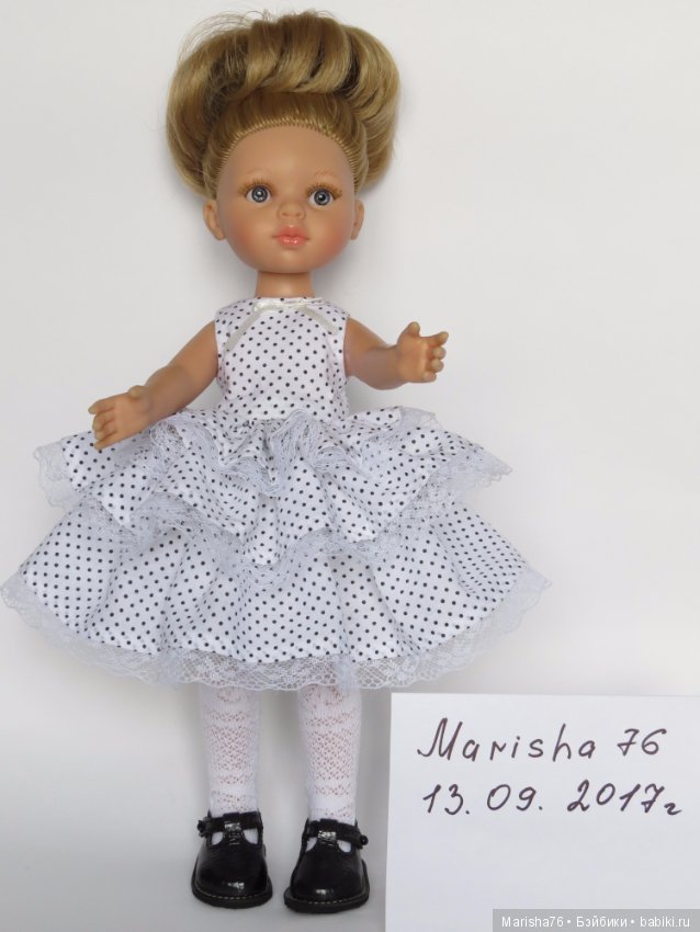 Одежда для кукол 32 см. Платье для Паола Рейна 32. Белое платье для Паола Рейна. Платье для Паола Рейна 32 -34 см. Платье для куклы Паола Рейна.