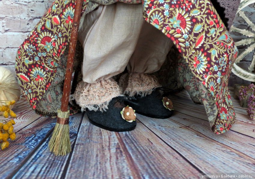 Мишка Фрося. Крестьянка. Деревенский стиль. Интерьерная игрушка (фото 5)
