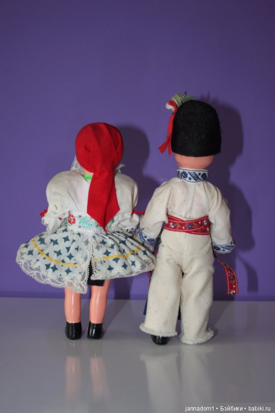 Винтажная парочка с рельефными волосами, родом из Чехословакии (фото 4)