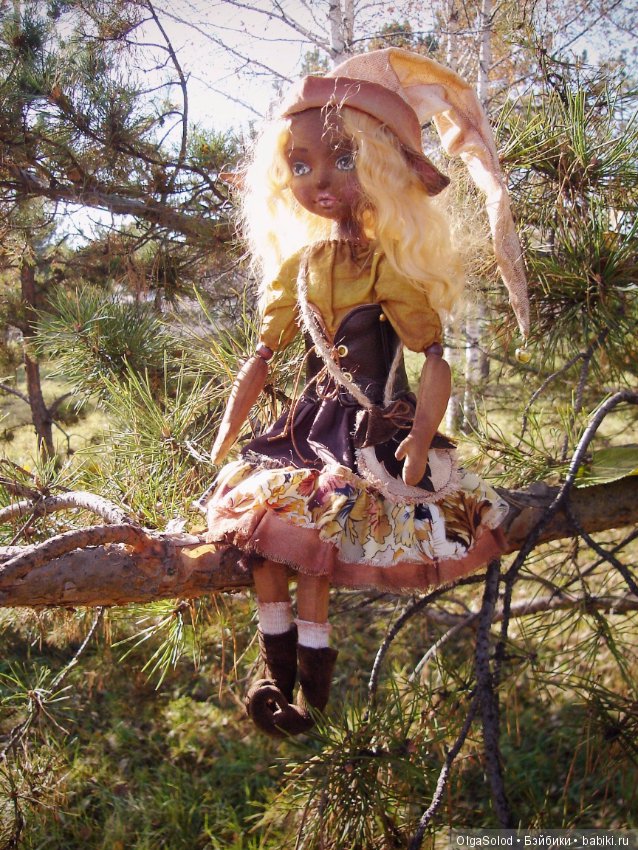 Эльфушка Ариэль, текстильная кукла (фото 6)