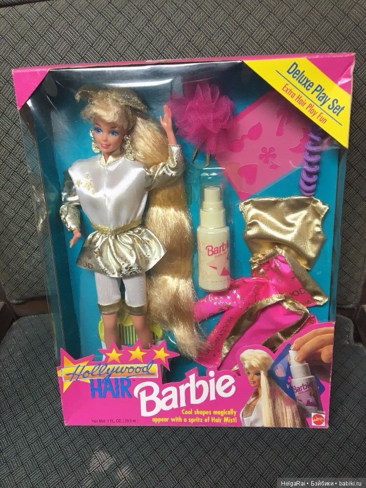 Fashion doll Hollywood Hair Barbie Doll Deluxe set with Hollywood Stencil 292313
