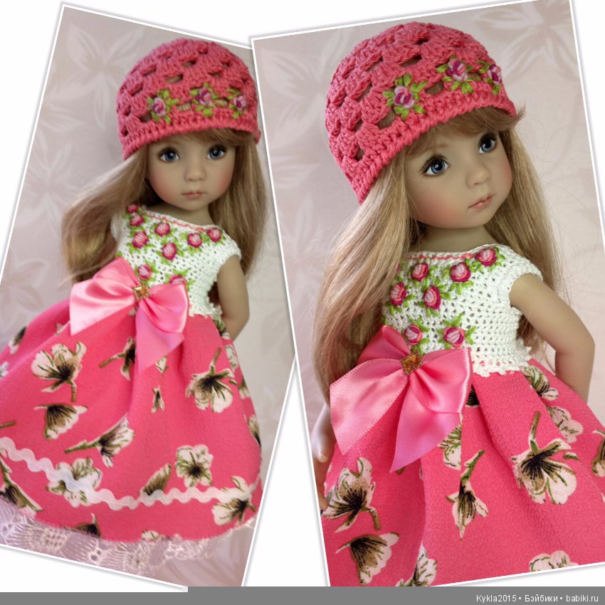 Розовый наряд ля куклы от Dianna Effner
