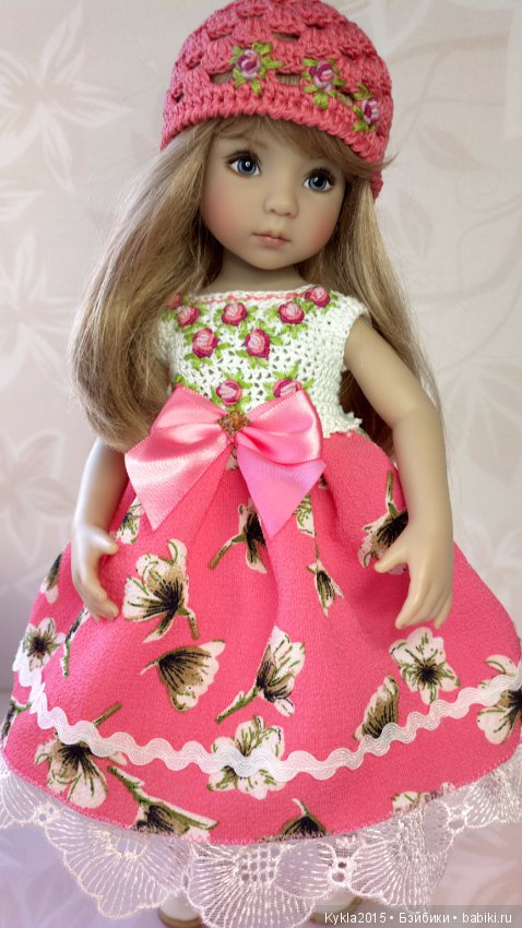 Розовый наряд ля куклы от Dianna Effner (фото 4)