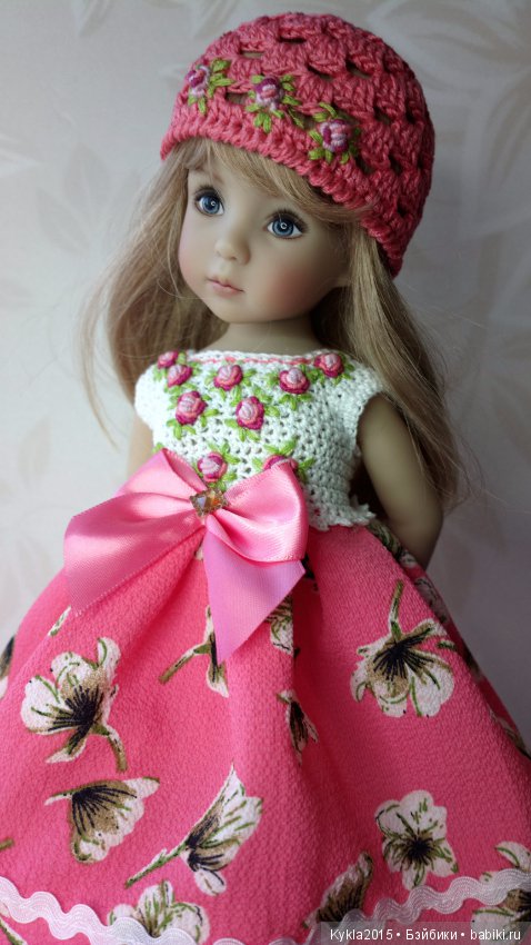 Розовый наряд ля куклы от Dianna Effner (фото 9)